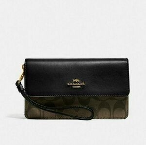 Coach Large Fold Over Wristlet